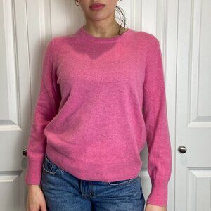Naadam 100% cashmere sweater - lipstick pink